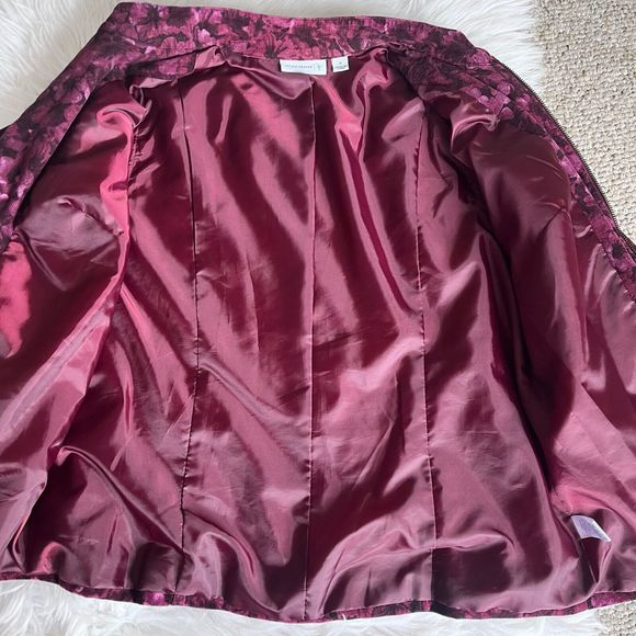 Susan Graver Jacket Floral Zip Size Medium - Picture 3 of 15